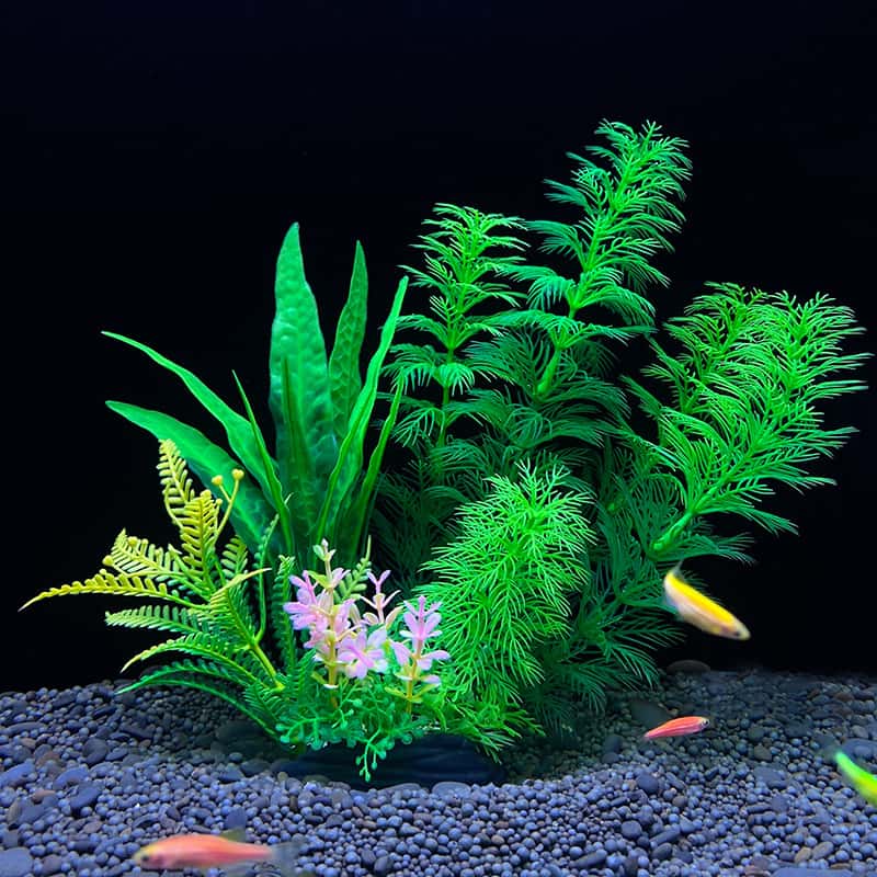 Planted Aquarium Bowl - 1 adet Gerçekçi Yapay Su Çimi