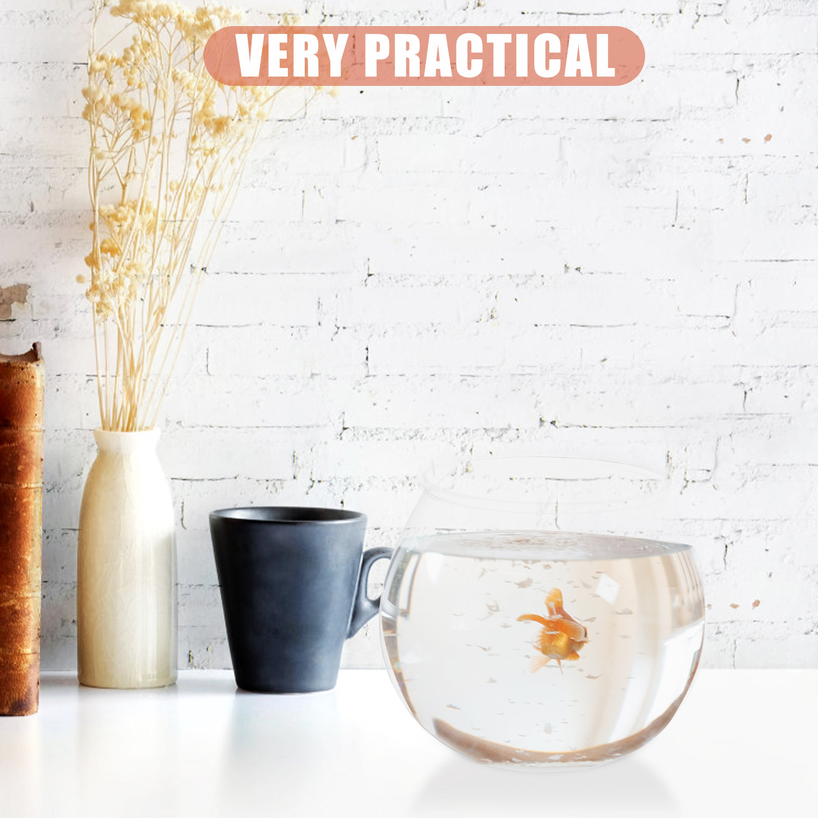 Planted Aquarium Bowl - 4 Adet Küçük Plastik Balık Tankı