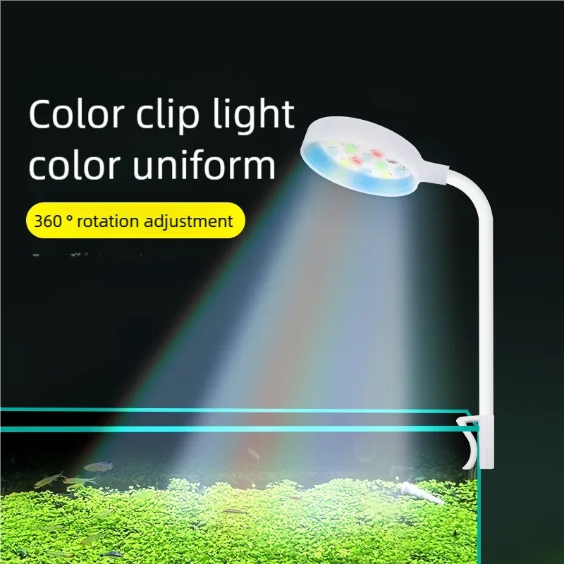Aquarium Plant Growing - 3W LED Klipsli Akvaryum Lambası Tam