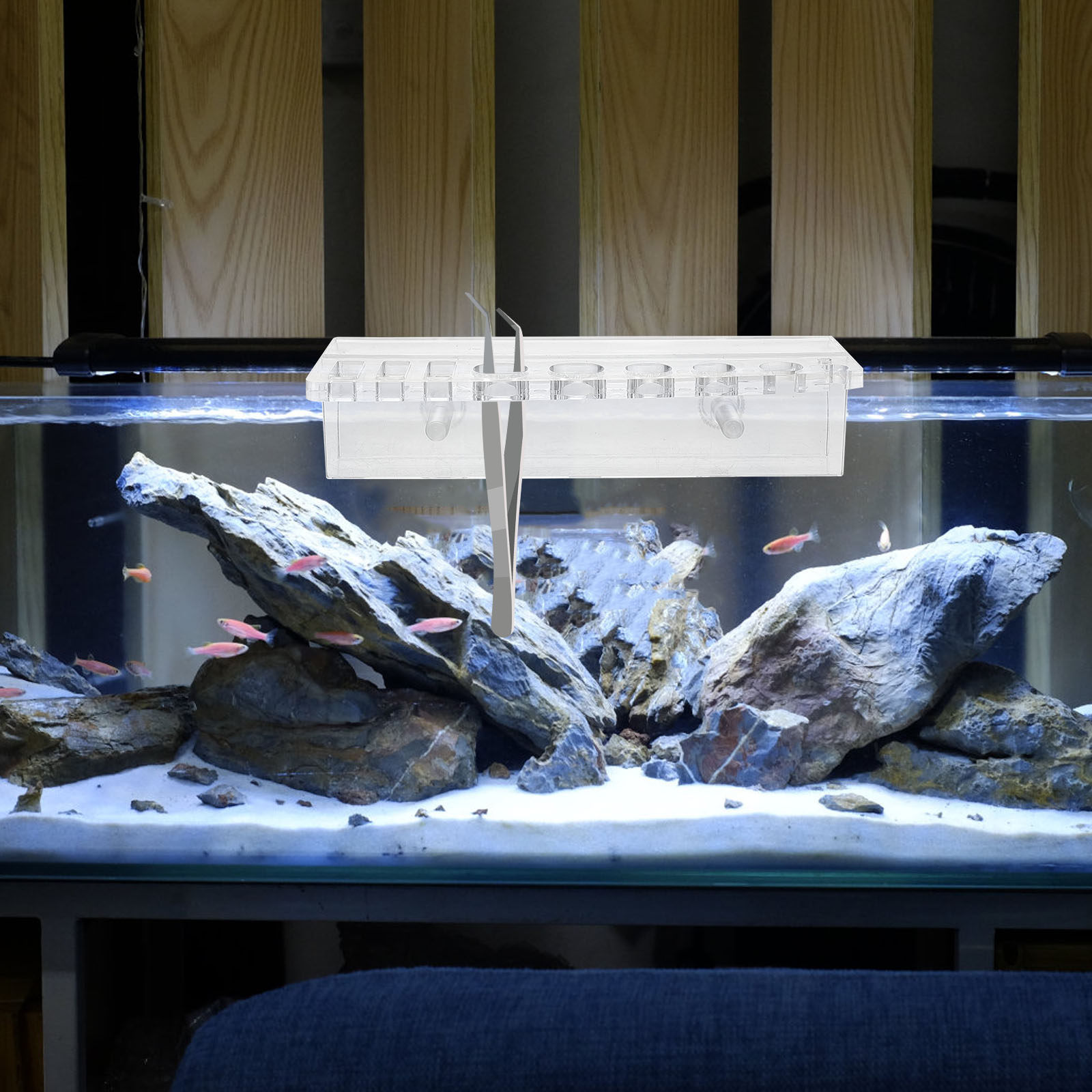 Akvaryum Alet Tutucu Akrilik B - Aquarium Planted Wall incelemesi ve fiyatı