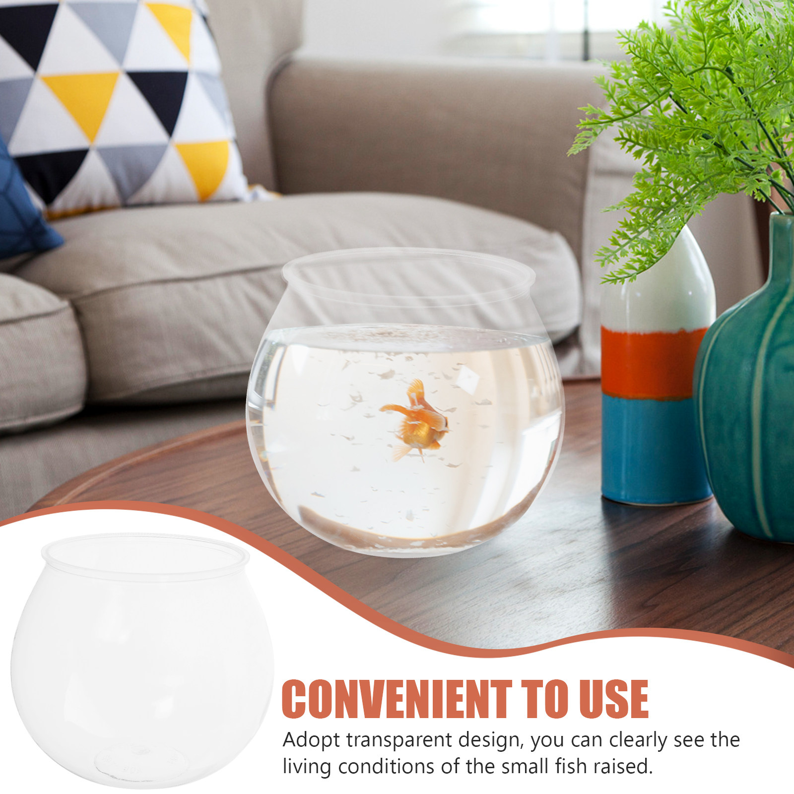 4 Adet Küçük Plastik Balık Tan - Planted Aquarium Bowl incelemesi ve fiyatı